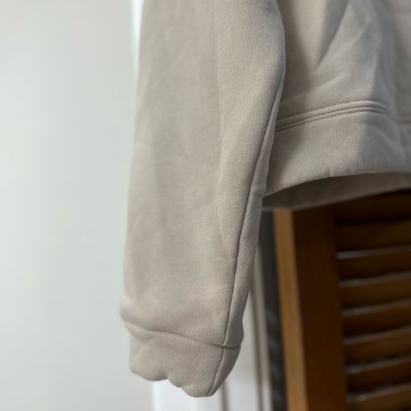 Zara cropped beige knit peter pan collar sweatshirt size small - Picture 6 of 6